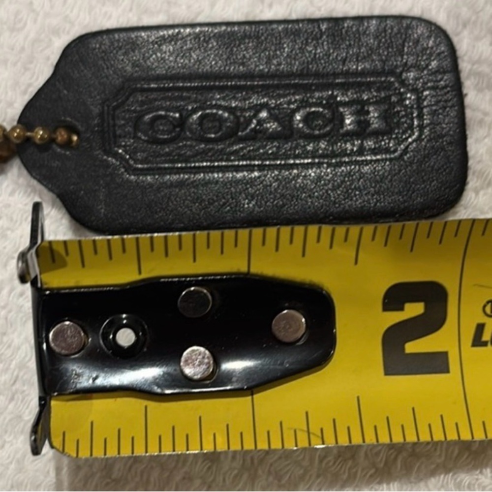 Vintage Coach Black Hang Tag double sided - Picture 5 of 5